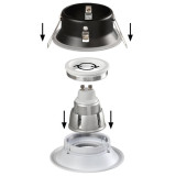 Empotrable aluminio IP54 Blanco Luz lateral | Decoled Valencia