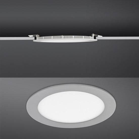 Downlight LED Panel 6W Plata Gris