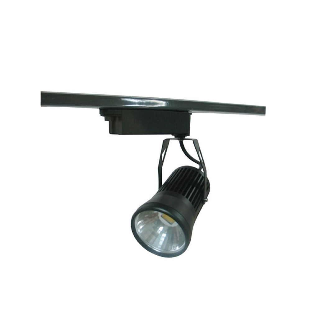 Foco Carril LED monofásico 20W Negro