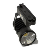 Foco Carril LED monofásico 20W Negro