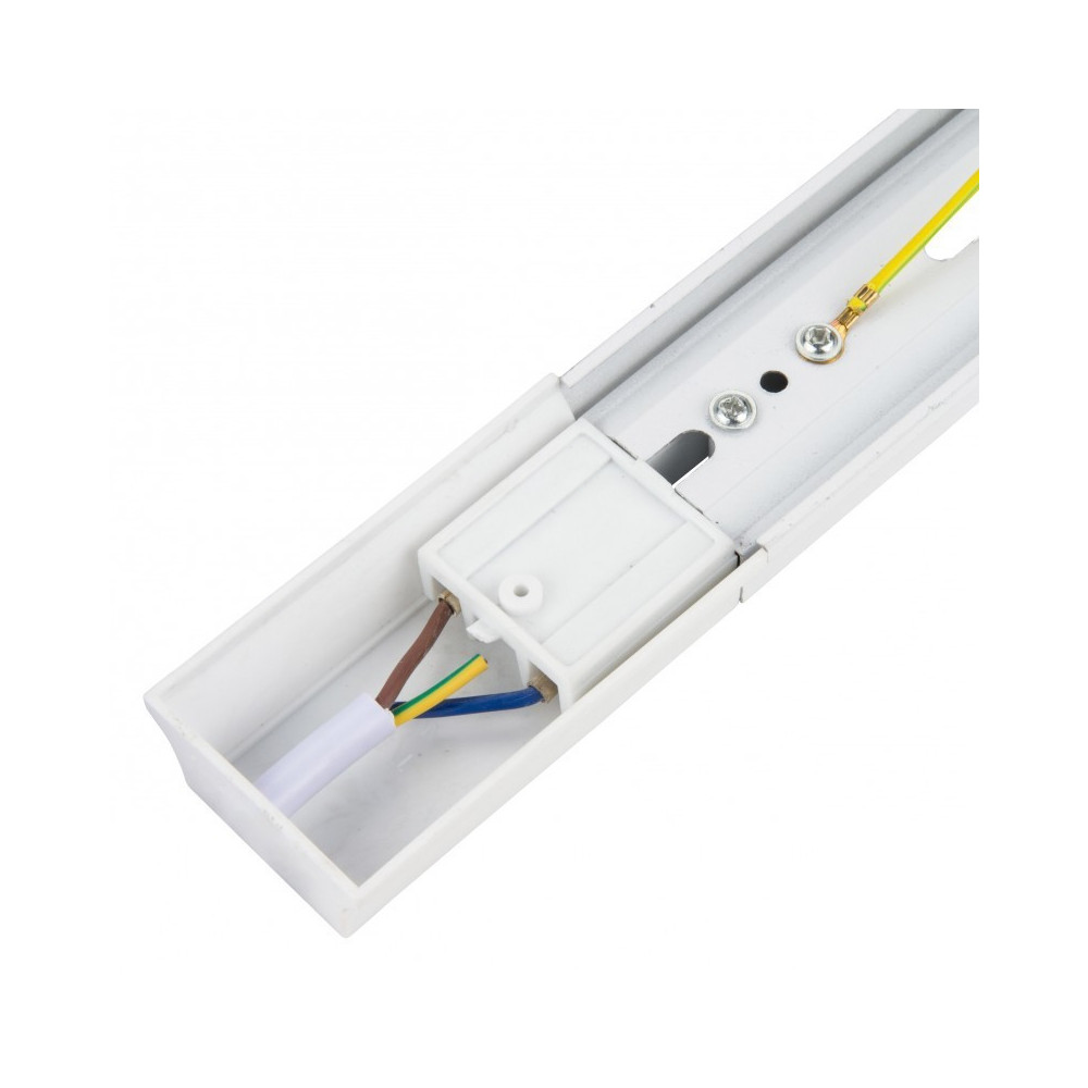 Carril monofásico para focos Led de 2 metros Blanco
