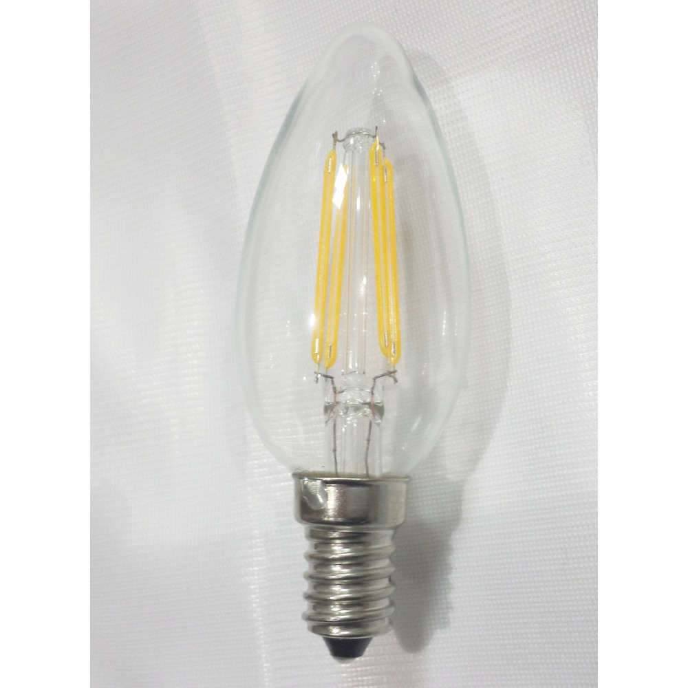 Bombilla E14 VELA FILAMENTO LED 4W 