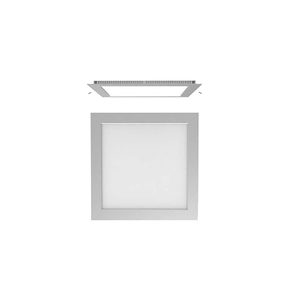 Downlight LED Panel Cuadrado 18W Plata Envejecida