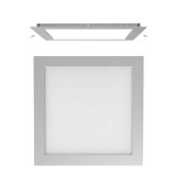 Downlight LED Panel Cuadrado 18W Plata Envejecida