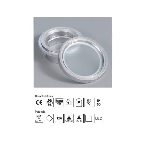 Empotrable estanco IP65 aluminio