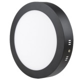 Plafón LED superficie  18W Negro