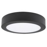 Plafón LED superficie  18W Negro
