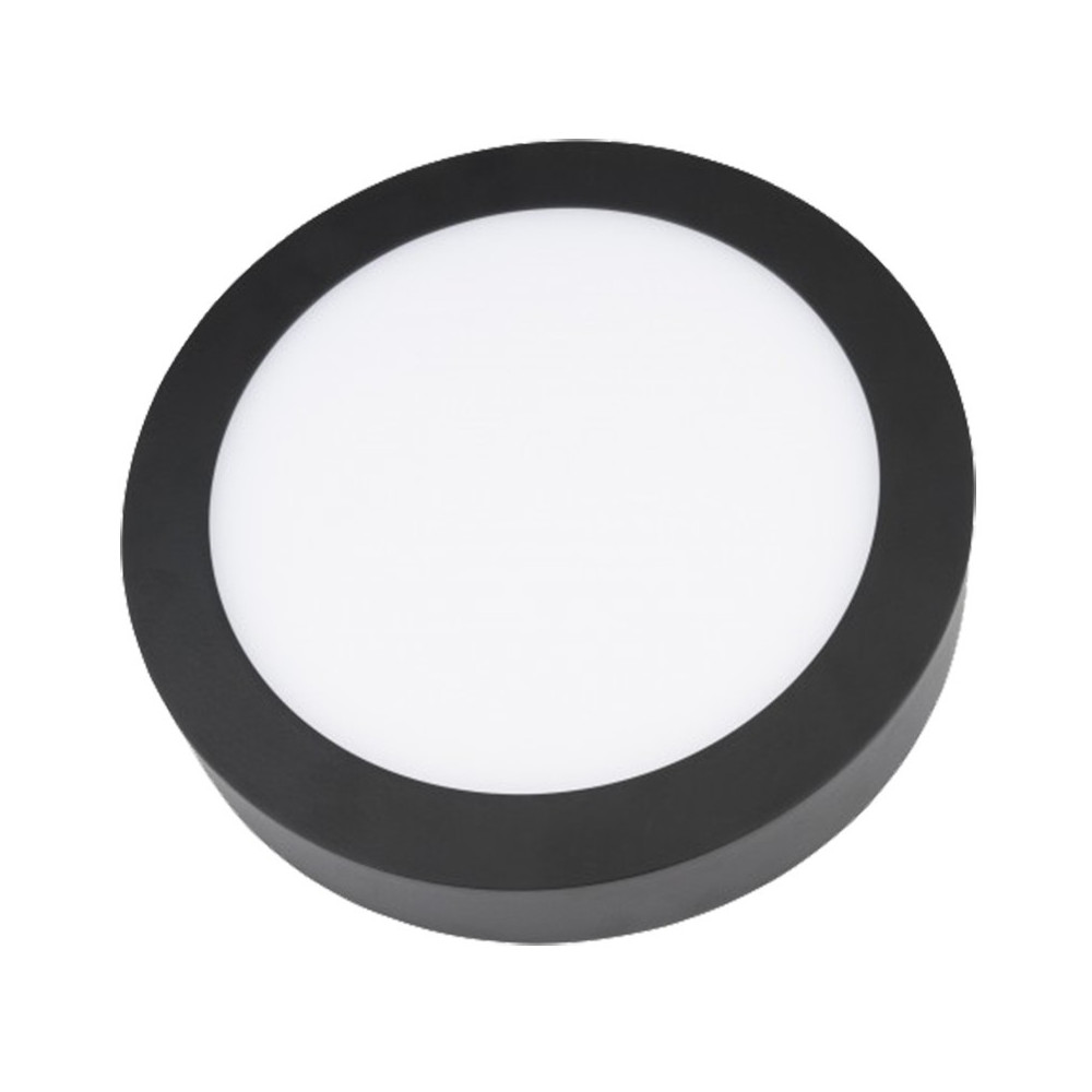 Plafón LED superficie  18W Negro