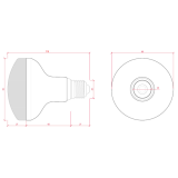 Bombilla R-90 LED 12W 230V