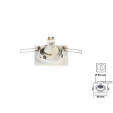 Empotrable Cuadrado Blanco