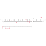 Tira LED SMD 5630 20 W/m 12V IP65 5 metros