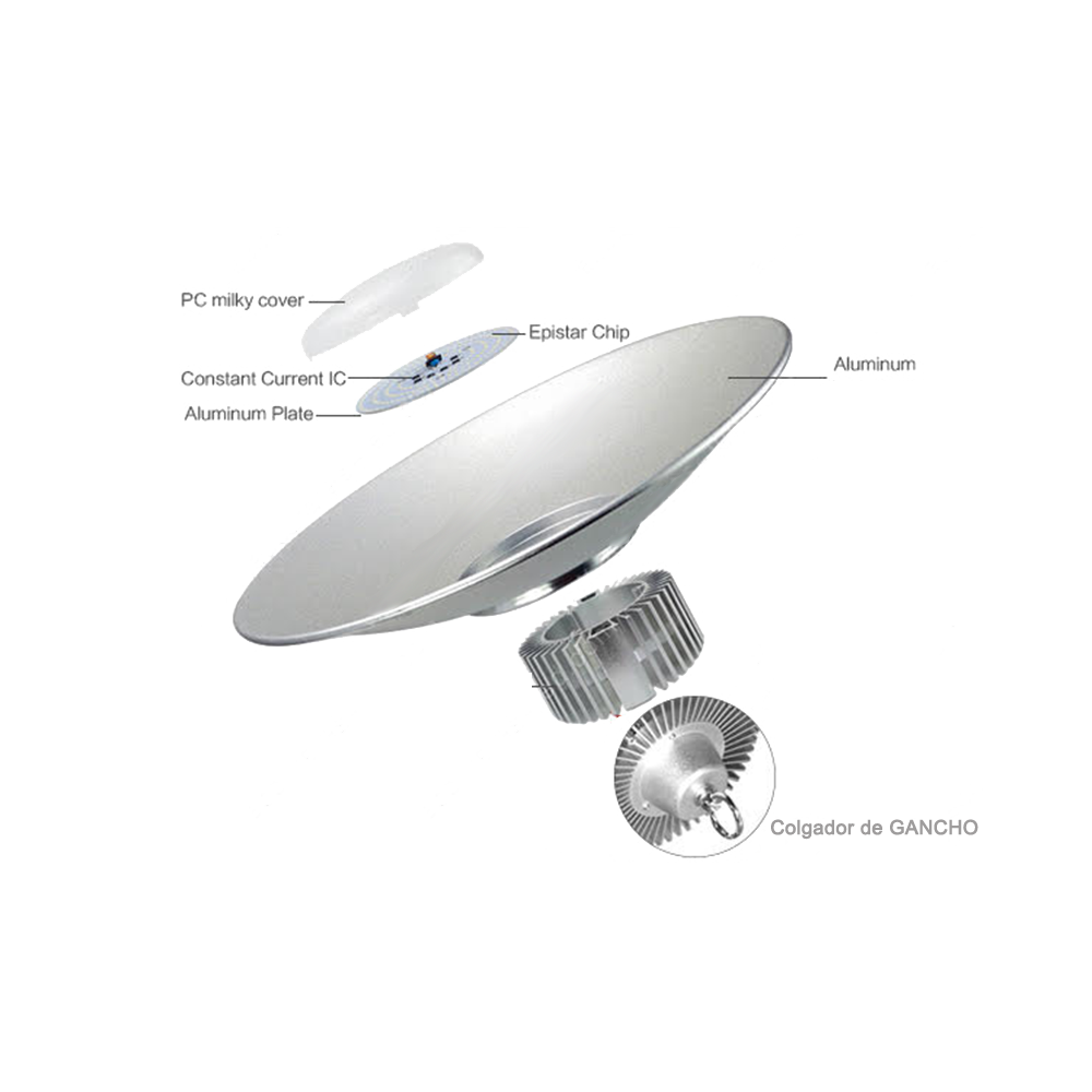 Campana LED 100W 230V