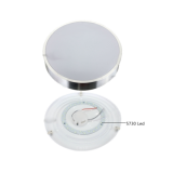 Plafón LED 15W Contorno Aluminio