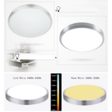 Plafón LED 18W Contorno Aluminio