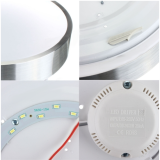 Plafón LED 18W Contorno Aluminio