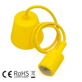 Portalámparas colgante de silicona E27 Colores