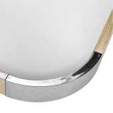 Plafón LED 15W Cuadrado Madera-Cromo