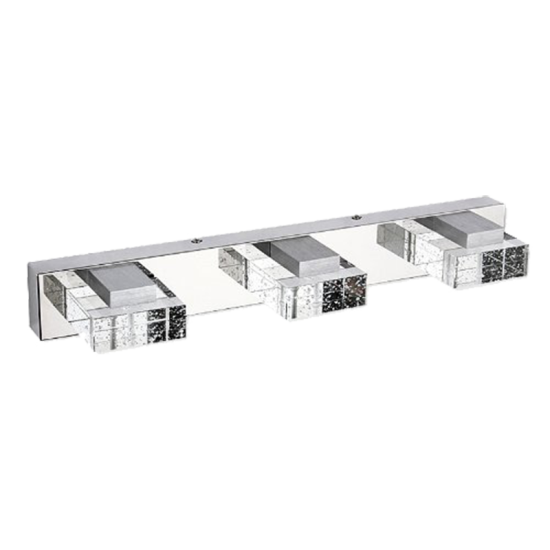 Aplique LED Espejo Baño 9W Cristal