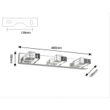 Aplique LED Espejo Baño 9W Cristal