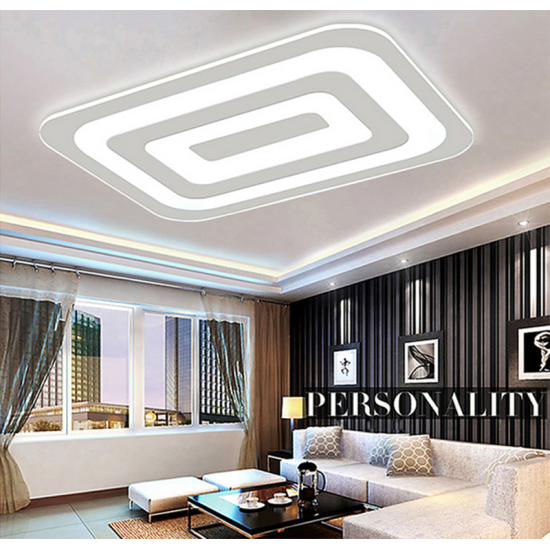 Plafón LED 70W Rectangular metacrilato 3 colores (Blanco Frío, Natural y Cálido)
