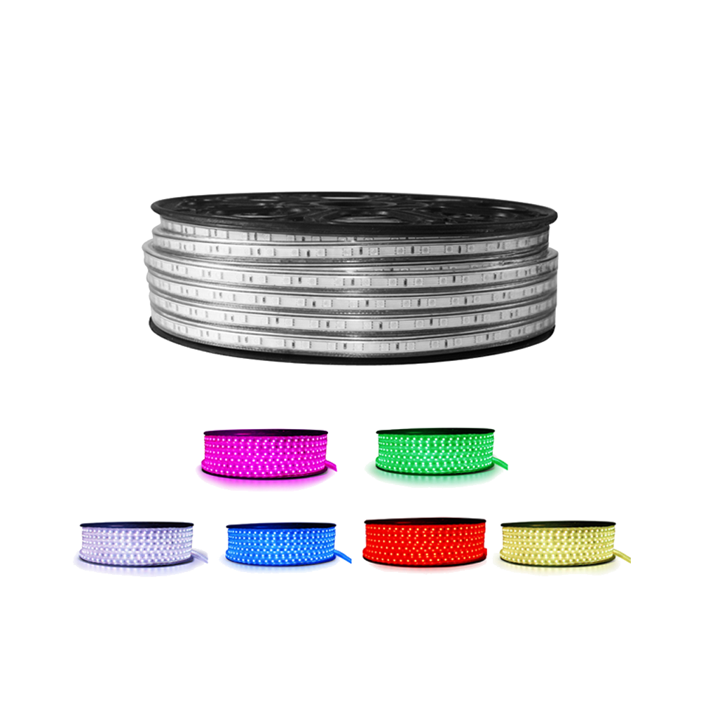 Tira LED RGB 5050 10 W/m 230V IP67 5 metros