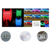 Tira LED RGB 5050 10 W/m 230V IP67 5 metros