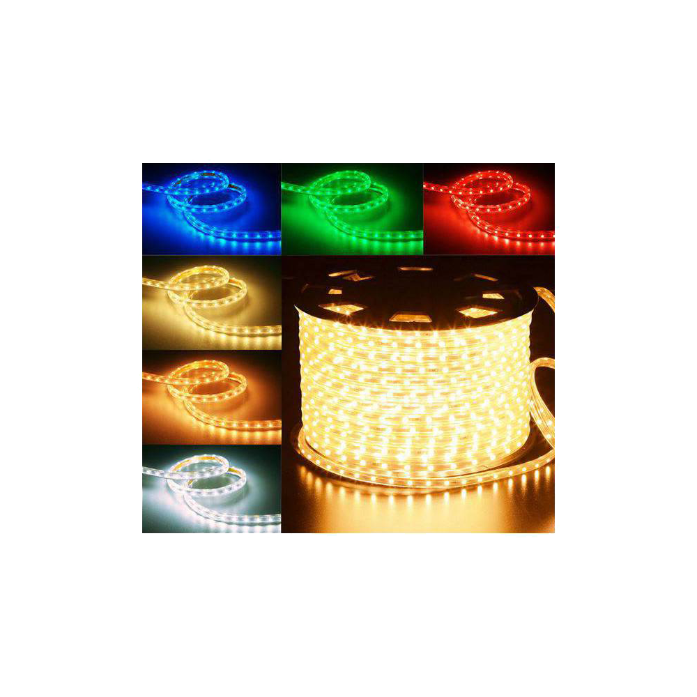Tira LED RGB 5050 10 W/m 230V IP67 5 metros