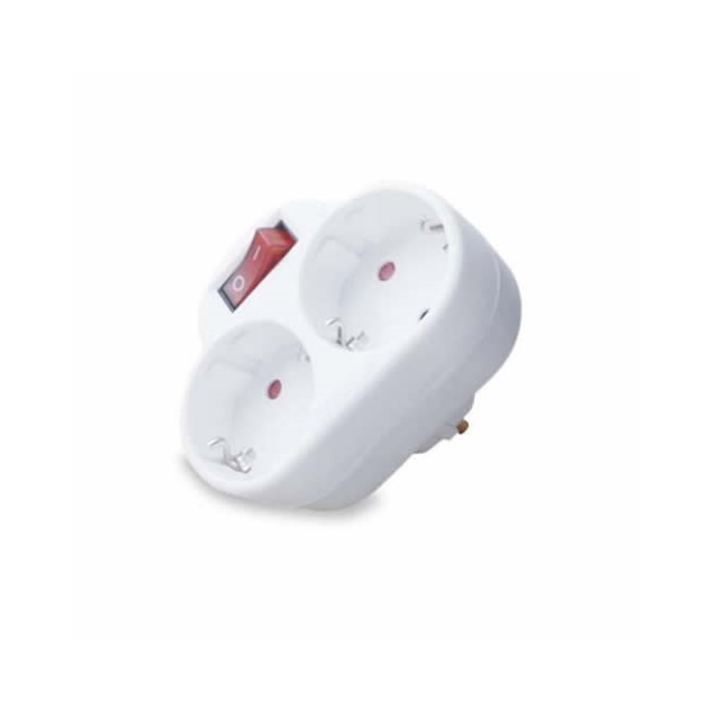 Enchufe doble con Interruptor