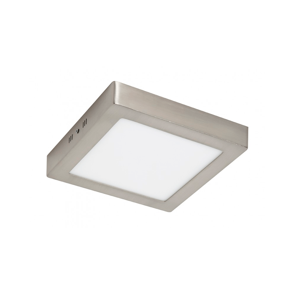 Plafón LED superficie Cuadrado 24W Niquel