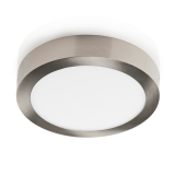 Plafón LED superficie Redondo 24W Niquel