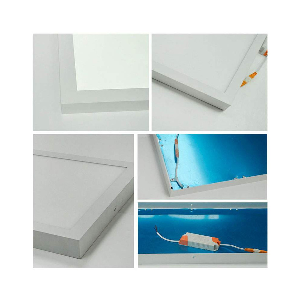 Plafón LED superficie Rectangular 24W Blanco