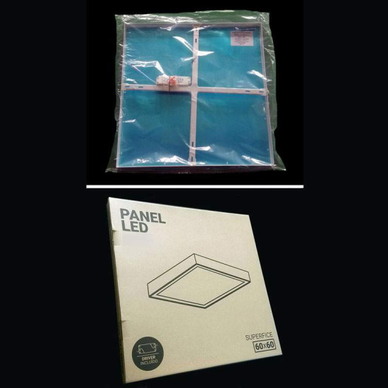Plafón LED superficie Cuadrado 48W Blanco
