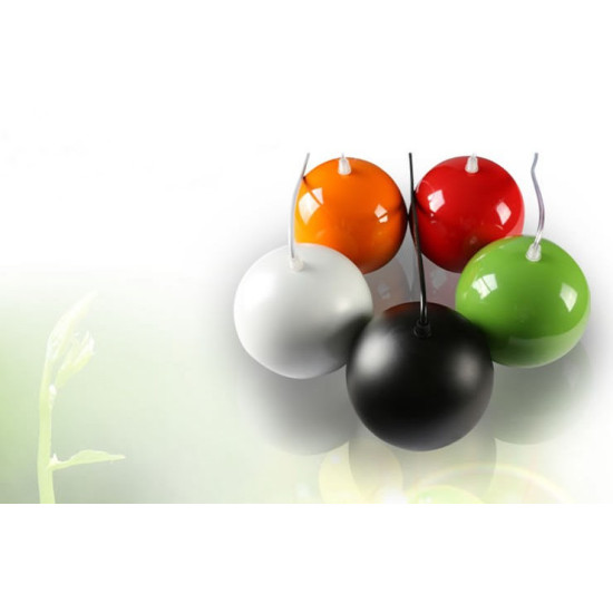 Lámpara colgante LED Esfera-Bola 12W Verde