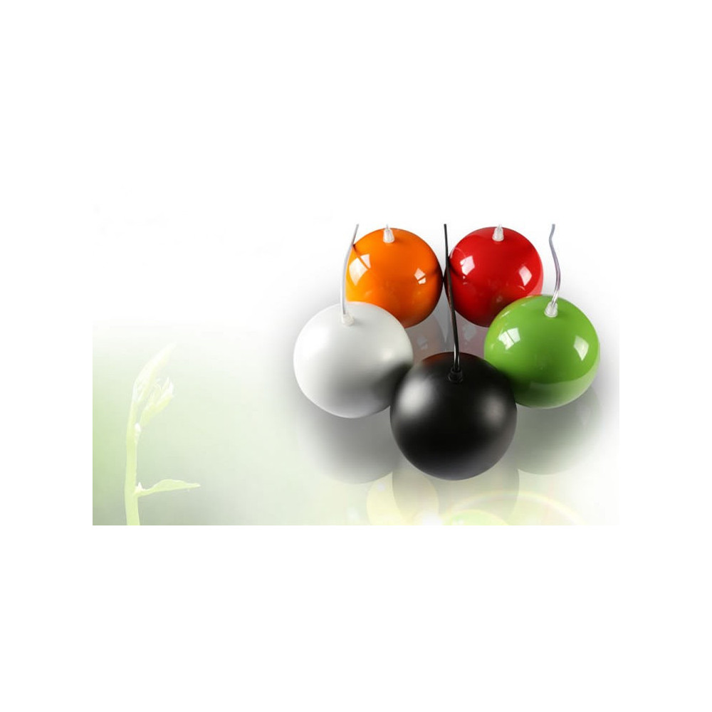 Lámpara colgante LED Esfera-Bola 12W Verde