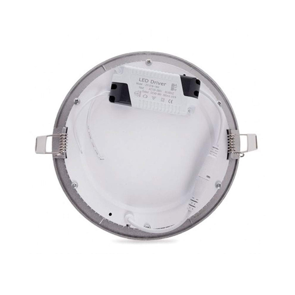 Downlight LED Panel 18W Plata Gris