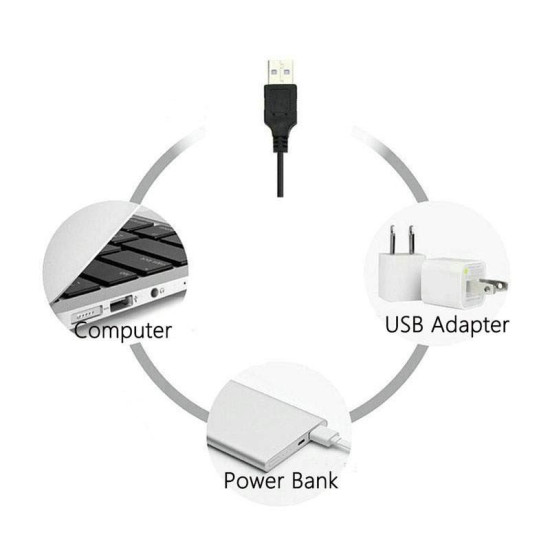 Tira LED SMD 5050 14,4 W/m 5Vdc IP20 1 metro USB