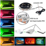 Tira LED SMD 5050 14,4 W/m 5Vdc IP20 1 metro USB