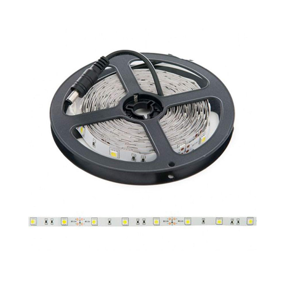 Pack Tira LED SMD 5050 7,2 W/m 12V IP20 5m con Fuente de Alimentación