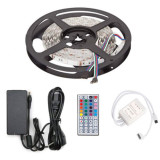 Pack Tira LED RGB 14,4W/m 12V IP20 5m Alimentador, Mando y Controlador