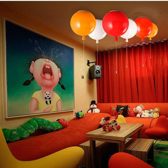 Plafón LED 32W Infantil Luna - Estrella Azul