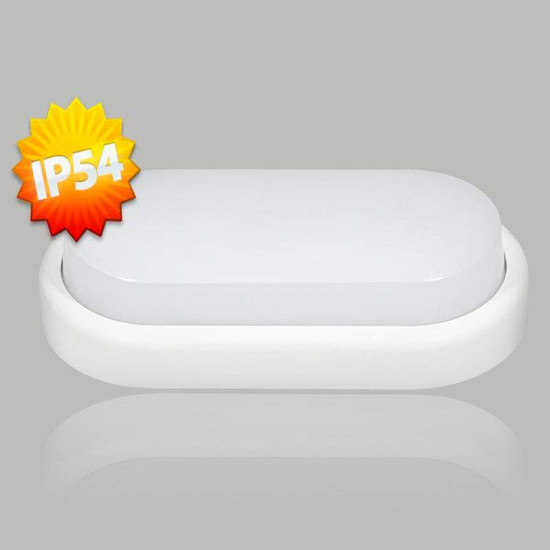 Plafón LED  Ovalado 12W EXTERIORES IP54