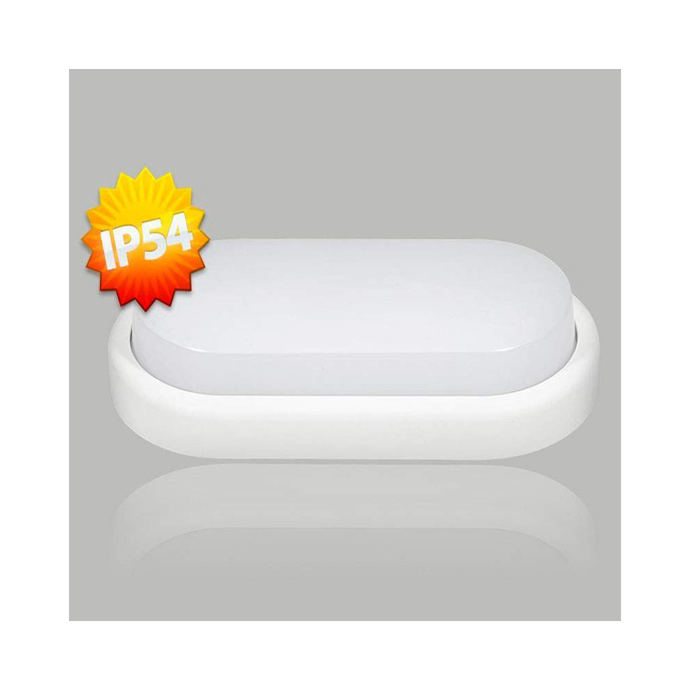 Plafón LED  Ovalado 18W EXTERIORES IP54