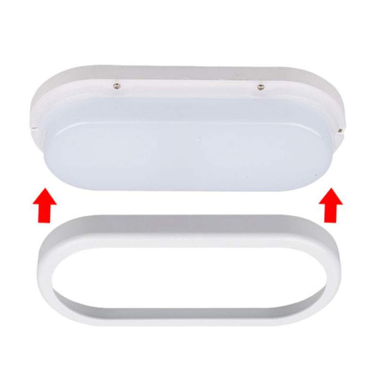 Plafón LED  Ovalado 18W EXTERIORES IP54