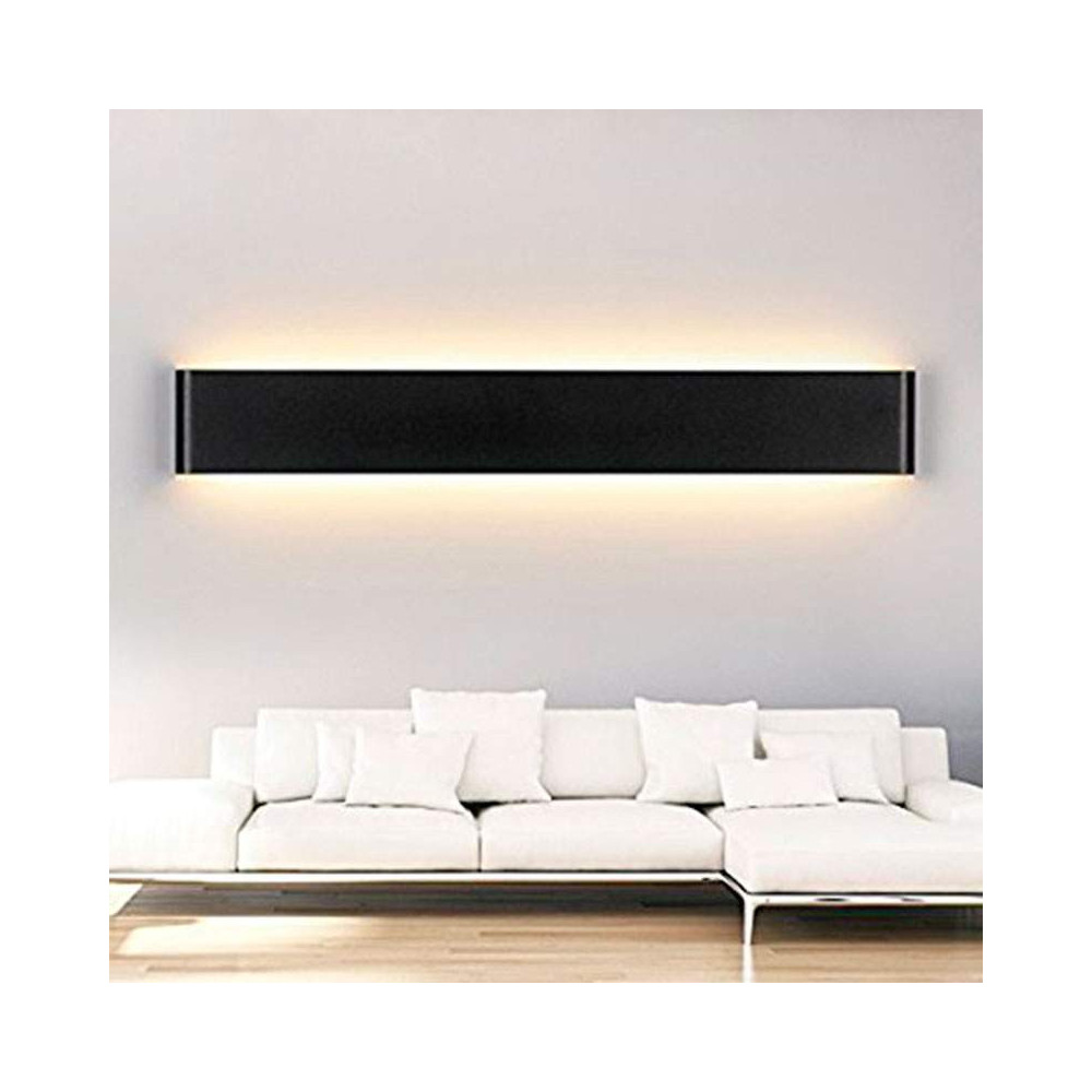 Aplique Pared LED 8W-18W-24W ACERO-NEGRO