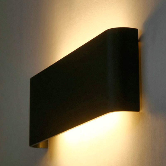 Aplique Pared LED 8W-18W-24W ACERO-NEGRO
