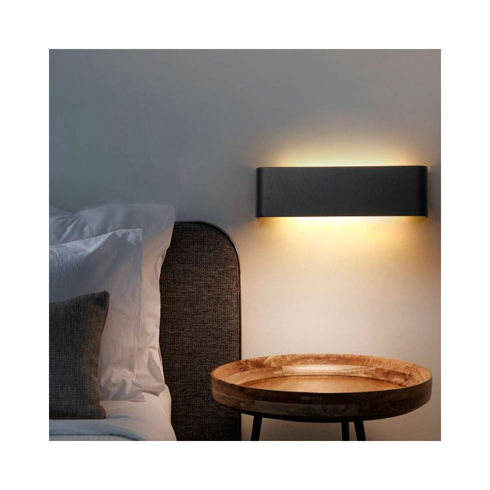 Aplique Pared LED 8W-18W-24W ACERO-NEGRO