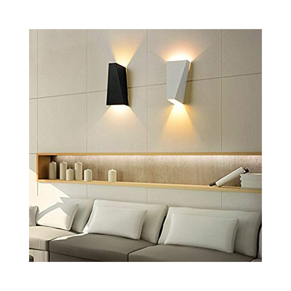 Aplique Pared LED 12W Blanco-Negro