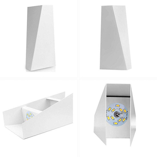 Aplique Pared LED 12W Blanco-Negro