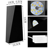 Aplique Pared LED 12W Blanco-Negro