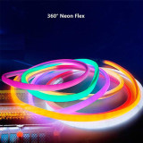 Tira LED Neon Flex Circular 360º 12W/m 230V Azul